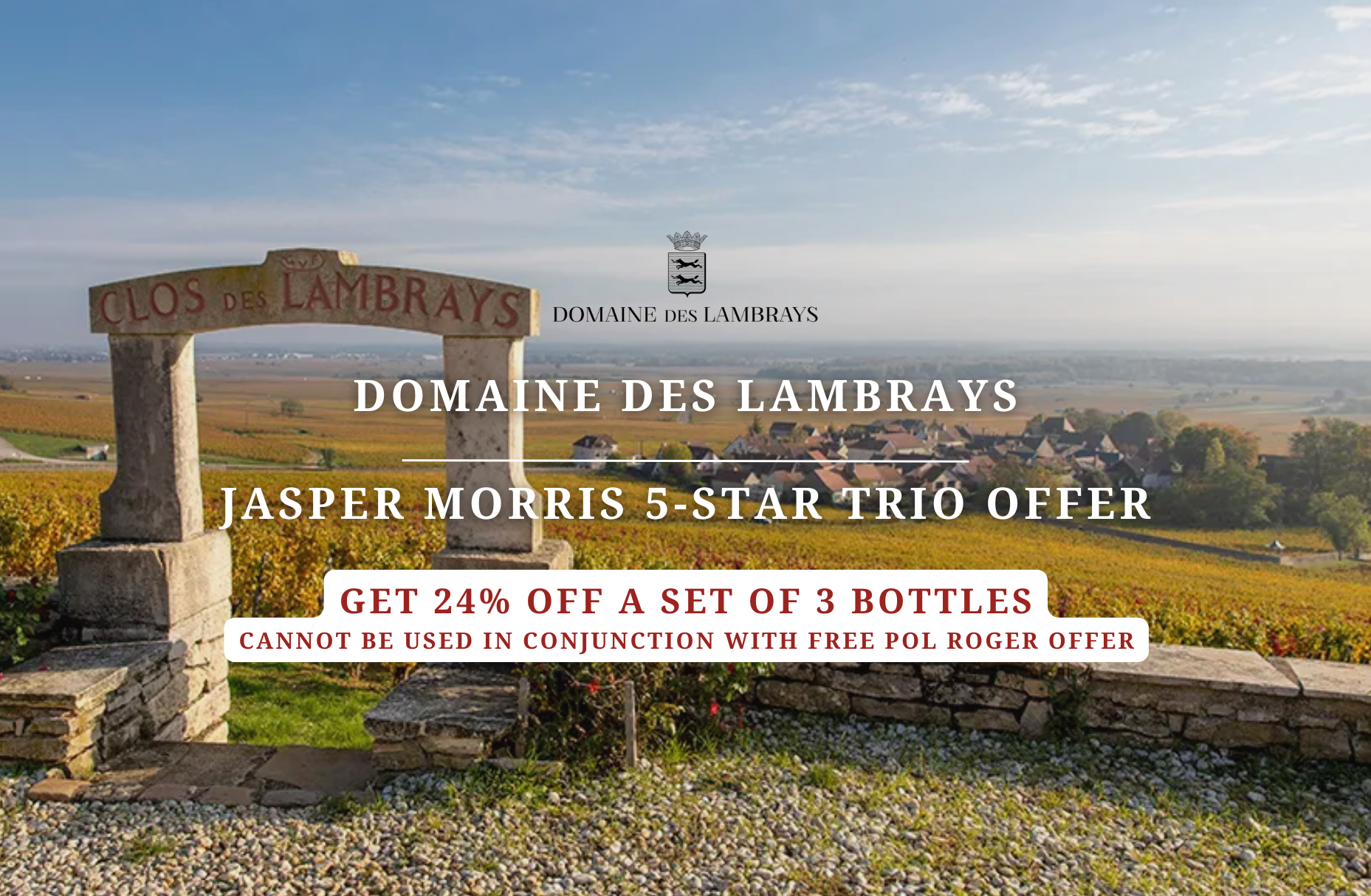 Domaine des Lambrays Jasper Morris 5-Star Trio Offer
