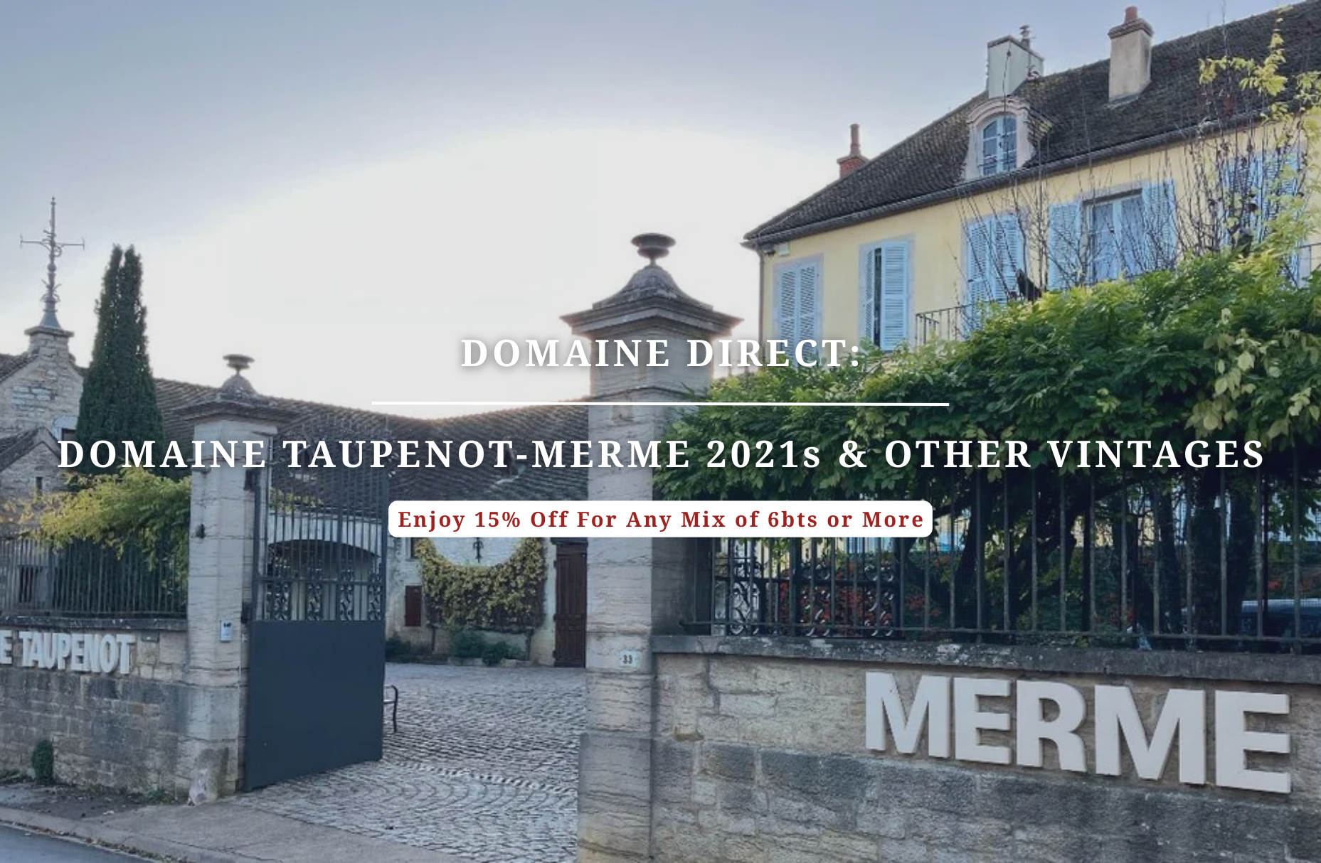 Domaine Direct: Taupenot Merme 2021s & Other Vintages