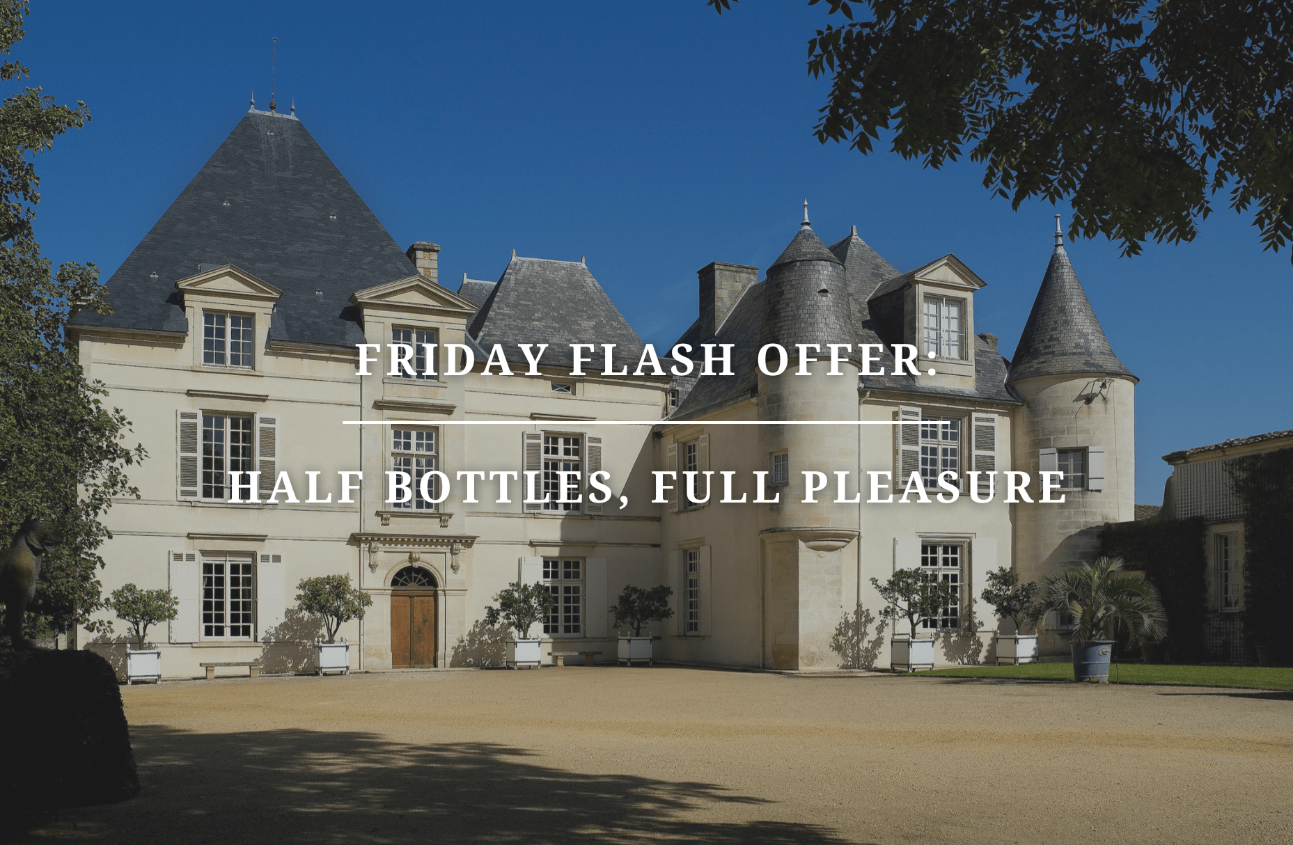 Friday Flash Offer: Half Bottles, Full Pleasure