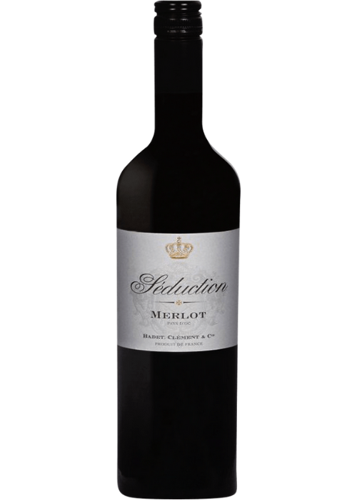 Badet Clement Merlot Pays d'Oc Seduction 2023 (Wine Stain Label)