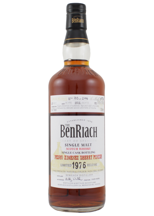 Benriach 36 Year Old Exclusively for Whiskysite.nl 1976 (Cask # 3012) (With Gift Box)