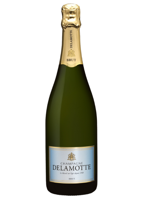 Delamotte Brut NV 6 bottles with 6 glasses