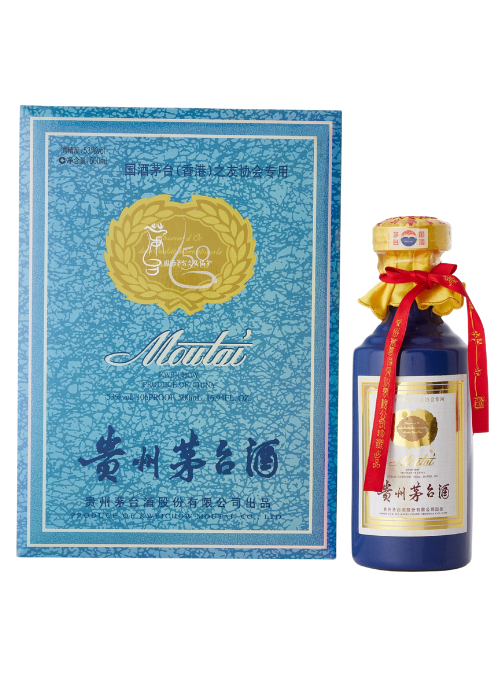 國酒茅台之友協會(香港)專用貴州茅台酒50年 (53%) (藍茅) 2008 (Gift Box)