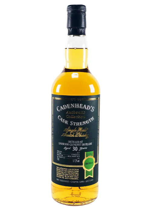 Linkwood-Glenlivet 30yrs Old Cadenhead’s Authentic Collection (57.2%) 1987 (Gift Box)