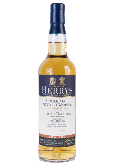 Littlemill 25 Year Old Berry Bros. & Rudd (46%) 1988 (Cask # 57)