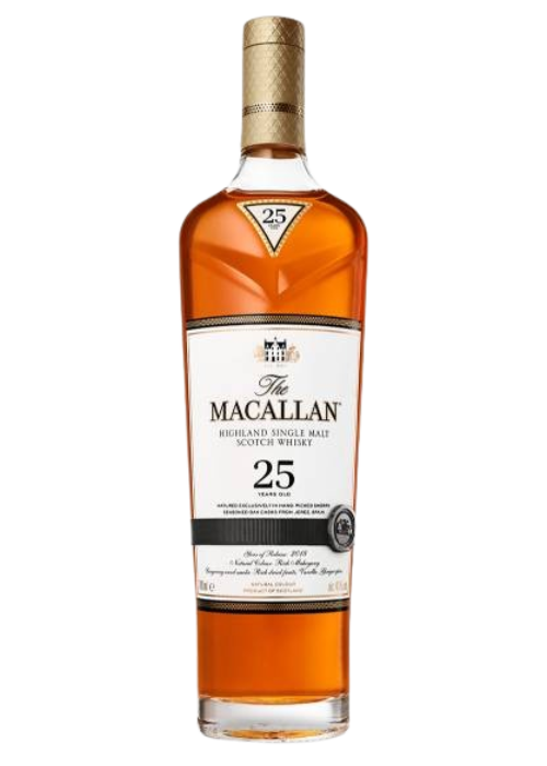 Macallan 25 years Old Sherry Oak Whisky (43%) (Released in 2022, Gift Box)
