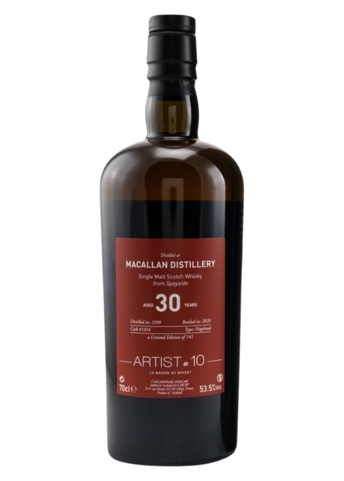 Macallan 30 Years Old LMDW Artist #10 1990 (Cask #1034, Gift Box)