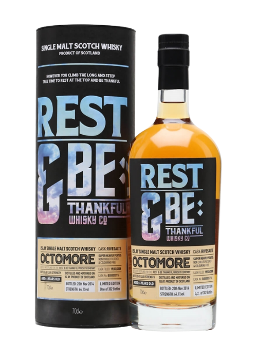 Octomore 6 Yrs Old Single Cask (64.1%) 2008 (by Rest & be Thankful in 2014, Cask#B5716, Gift Box)