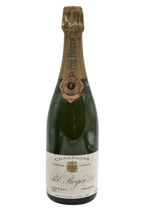 Pol Roger Extra Cuvee de Reserve Champagne 1966 (Wine Stain Label)