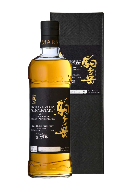 Shinshu Mars Komagatake Heavily Peated Asian Exclusive Whisky (59.8%) 2014 (Cask#1855, Gift Box)