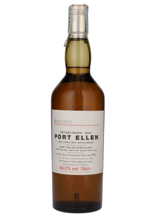 The Port Ellen 27y 6th Release Single Malt Whisky (54.2%) 1978 (Gift Box)