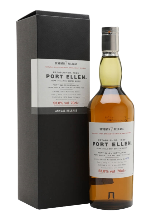 The Port Ellen 28y 7th Release Single Malt Whisky (53.8%) 1979 (Gift Box)