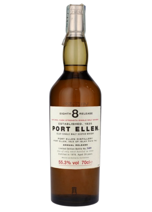 The Port Ellen 29yrs 8Th Release Single Malt Whisky (55.3%) 1978 (Gift Box)