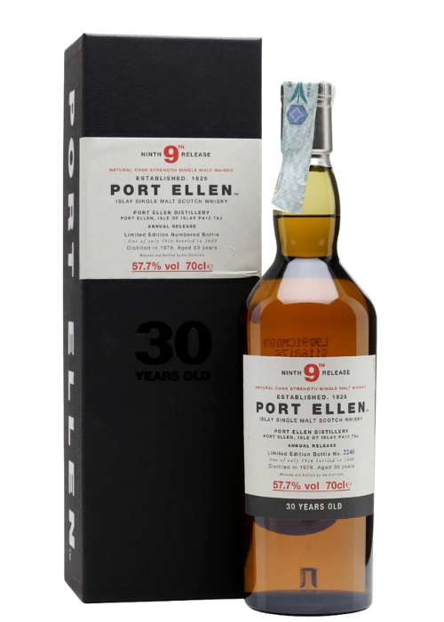 The Port Ellen 30yrs 9Th Release Single Malt Whisky (57.7%) 1979 (Gift Box)