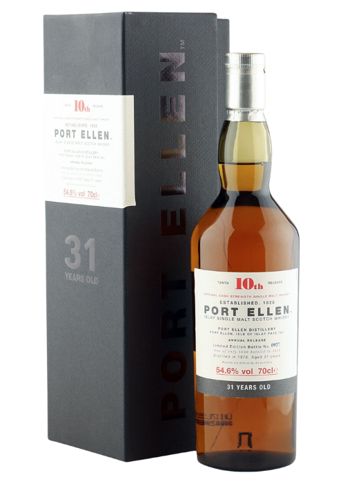 The Port Ellen 31yrs 10Th Release Single Malt Whisky (54.6%) 1978 (Gift Box)