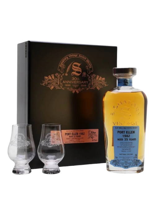 The Port Ellen 35 yrs old Cask #2040 Signatory 30th Anniversary (55.1%) 1982 (Gift Box)